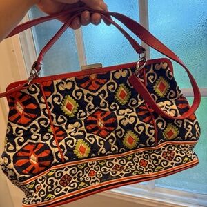 Vera Bradley Red‎ and Blue Patterned Shoulder Bag